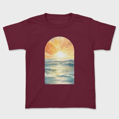 Sunset Ocean Wave, Tricou Copii