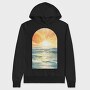 Sunset Ocean Wave, Hanorac Oversize Barbati (Unisex)