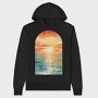 Sunset Pacific Ocean, Hanorac Oversize Barbati (Unisex)