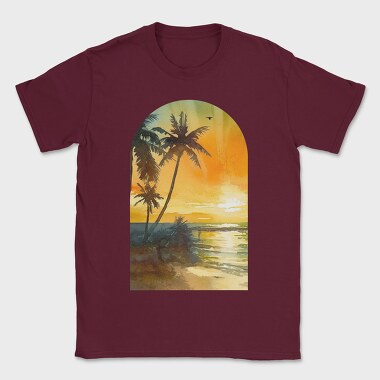 Sunset Palms Lover, Tricou Barbati (Unisex)