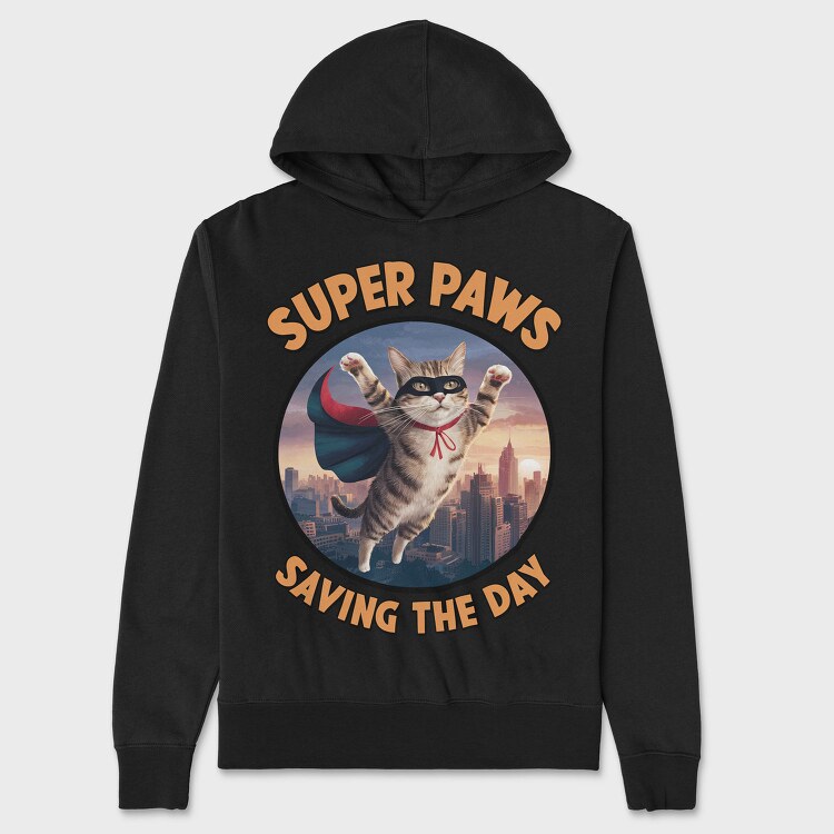 Super Paws Saving The Day, Hanorac Oversize Barbati (Unisex)