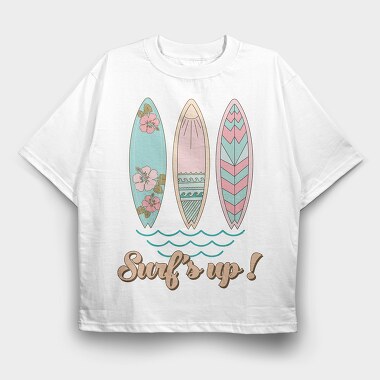 Surf Boards Up Up, Tricou Oversize Barbati (Unisex)