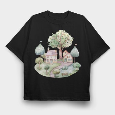 Sweet Fairy Friends, Tricou Oversize Barbati (Unisex)