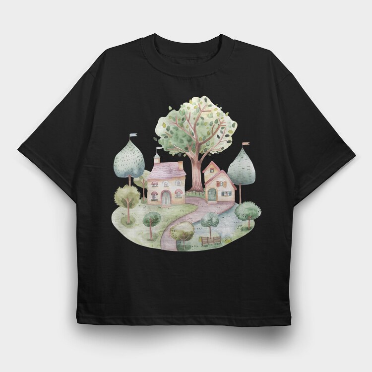 Sweet Fairy Friends, Tricou Oversize Barbati (Unisex)