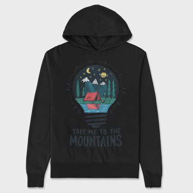 Take Me To The Mountains 2, Hanorac Oversize Barbati (Unisex)