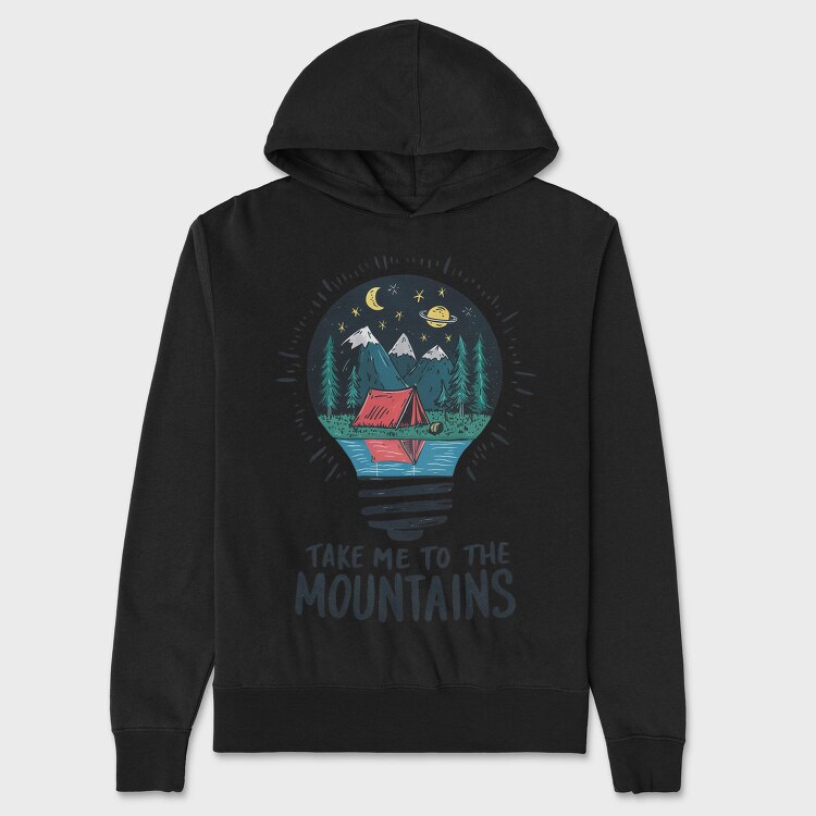 Take Me To The Mountains 2, Hanorac Oversize Barbati (Unisex)
