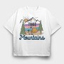Take Me To The Mountains, Tricou Oversize Barbati (Unisex)