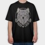 Mandala Wolf Moon Child Tote, Tricou Oversize Barbati (Unisex)