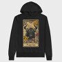 Taurus Bull Flowers, Hanorac Oversize Barbati (Unisex)