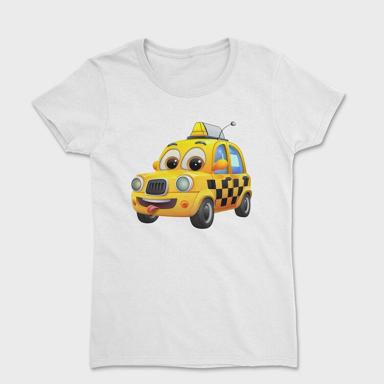 Taxi Face Clipart, Tricou Femei