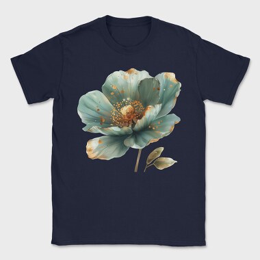 Teal Gold Lotus, Tricou Barbati (Unisex)