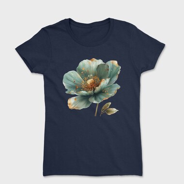 Teal Gold Lotus, Tricou Femei