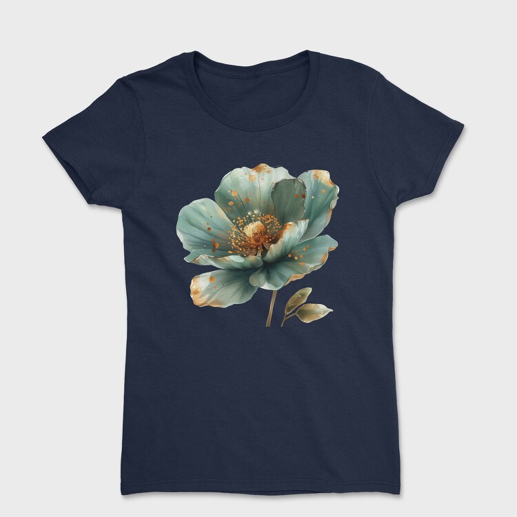 Teal Gold Lotus, Tricou Femei