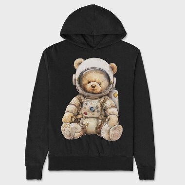 Teddy Astronaut Cute, Hanorac Oversize Barbati (Unisex)