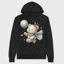 Teddy Balloon Star, Hanorac Oversize Barbati (Unisex)