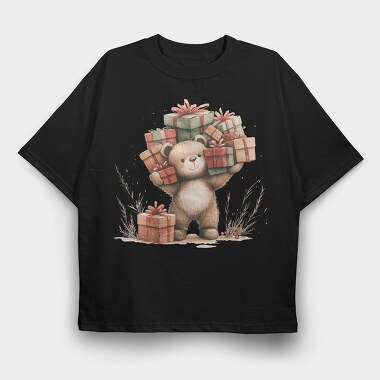 Teddy Bear Gifts, Tricou Oversize Barbati (Unisex)