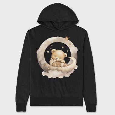 Teddy Bear Moon, Hanorac Oversize Barbati (Unisex)