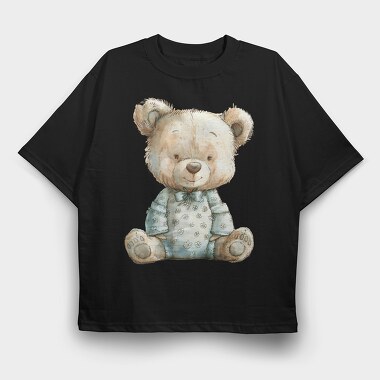 Teddy Bear Pyjamas, Tricou Oversize Barbati (Unisex)