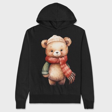 Teddy Bear Scarf, Hanorac Oversize Barbati (Unisex)