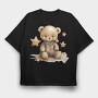 Teddy Bear Stars, Tricou Oversize Barbati (Unisex)