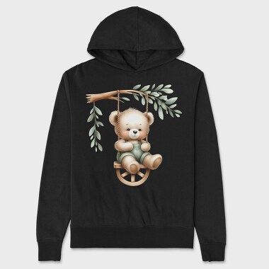 Teddy Bear Swing, Hanorac Oversize Barbati (Unisex)