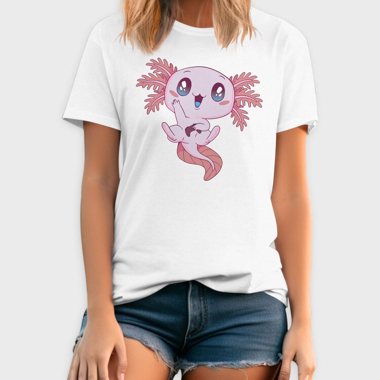 Kawaii Gaming Axolotl Gamer, Tricou Barbati (Unisex)