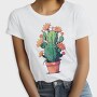 Cactus With Yellow Flowers, Tricou Femei