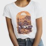 Vintage Cowboy And Truck, Tricou Femei