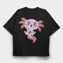 Kawaii Gaming Axolotl Gamer, Tricou Oversize Barbati (Unisex)