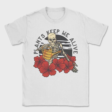 Cool Plants Skeleton Skull, Tricou Barbati (Unisex)