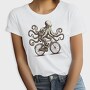 Octopus On Bicycle Ride, Tricou Femei
