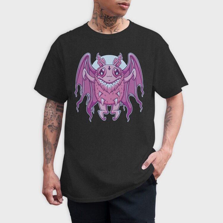 Kawaii Goth Mothman, Tricou Barbati (Unisex)