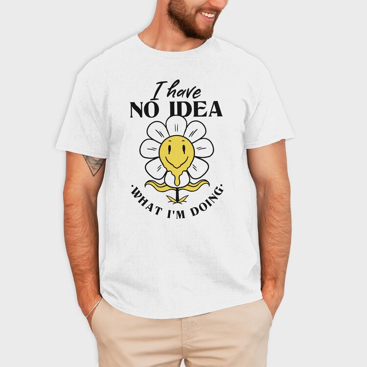Confused Flower Quote Nc, Tricou Barbati (Unisex)
