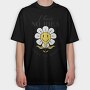 Confused Flower Quote Nc, Tricou Oversize Barbati (Unisex)