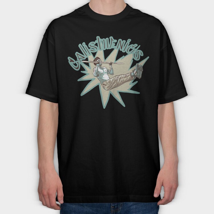 Calisthenics Man Guy, Tricou Oversize Barbati (Unisex)