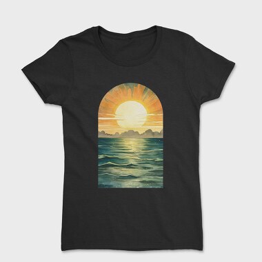 Sunset Ocean Reflection, Tricou Femei
