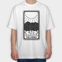 Cool Lovers Tarot Card The Cat, Tricou Oversize Barbati (Unisex)
