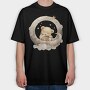 Teddy Bear Moon, Tricou Oversize Barbati (Unisex)