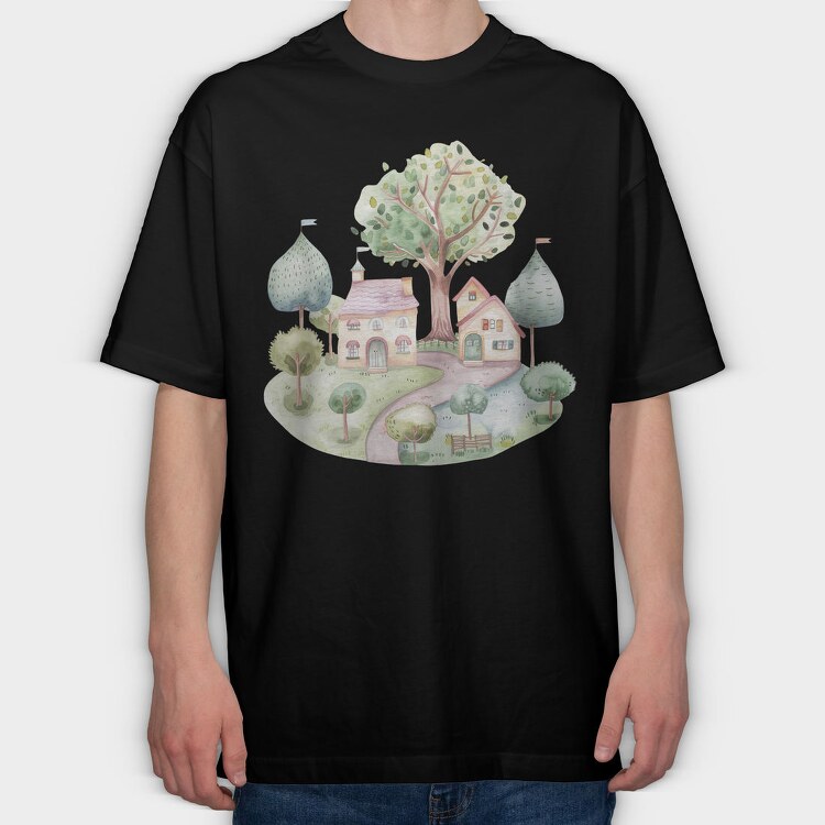 Sweet Fairy Friends, Tricou Oversize Barbati (Unisex)