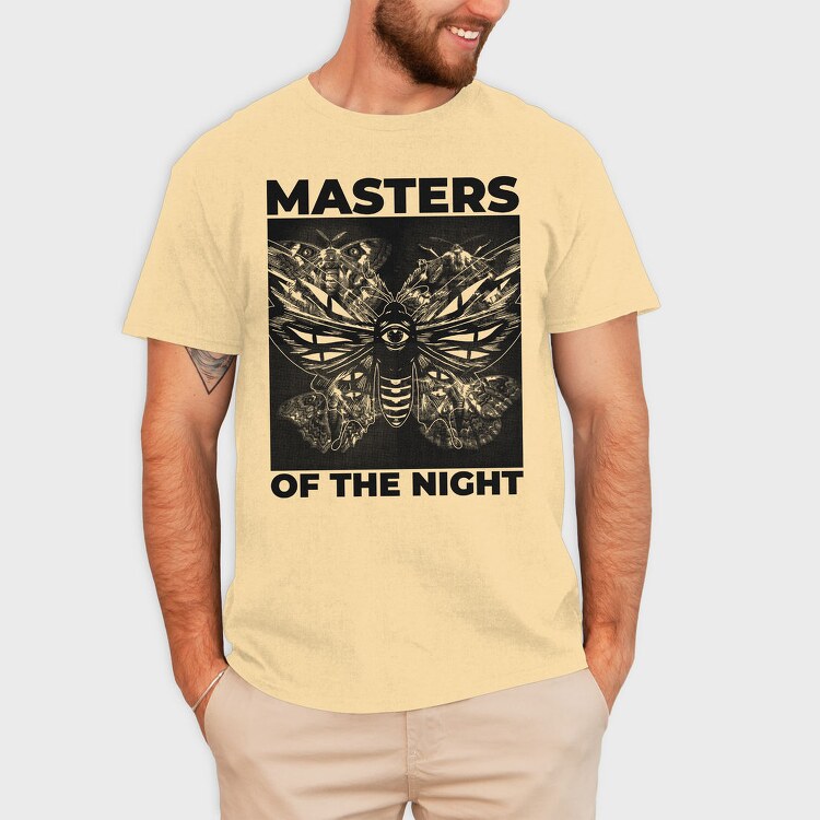 Masters Of The Night Moth Butterflies Halftones, Tricou Barbati (Unisex)