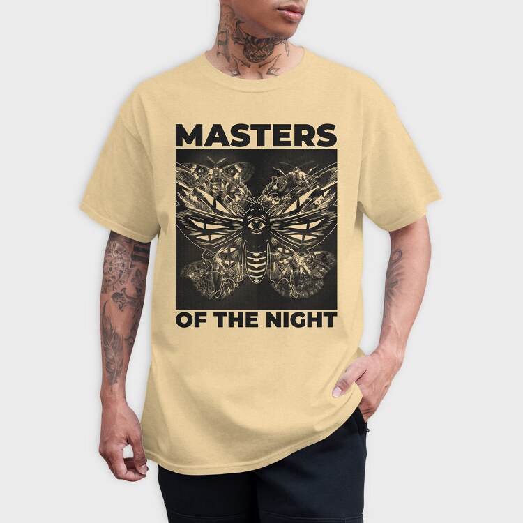 Masters Of The Night Moth Butterflies Halftones, Tricou Barbati (Unisex)
