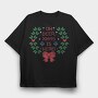 Oh Deer Xmas, Tricou Oversize Barbati (Unisex)