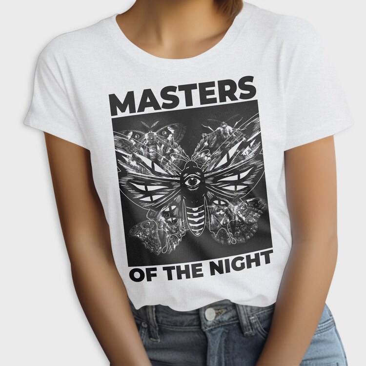Masters Of The Night Moth Butterflies Halftones, Tricou Femei