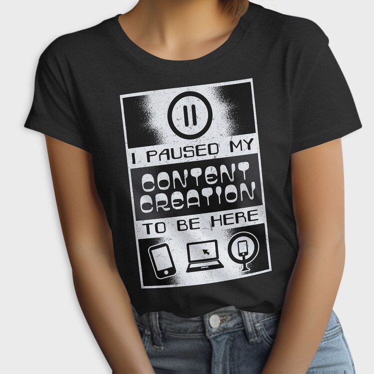 Content Creation Quote, Tricou Femei