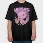 Axolotl Playing Saxophone Saxolotl, Tricou Oversize Barbati (Unisex)