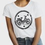 Vintage Moped Motorcycle Cyclomotor, Tricou Femei