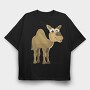 Camel Smile, Tricou Oversize Barbati (Unisex)