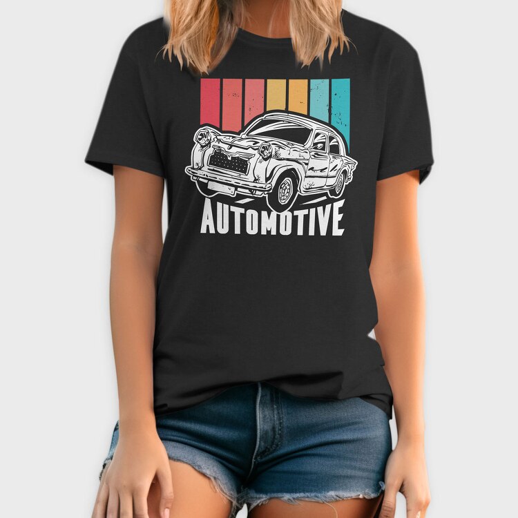 Old Car Retro Sunset, Tricou Barbati (Unisex)