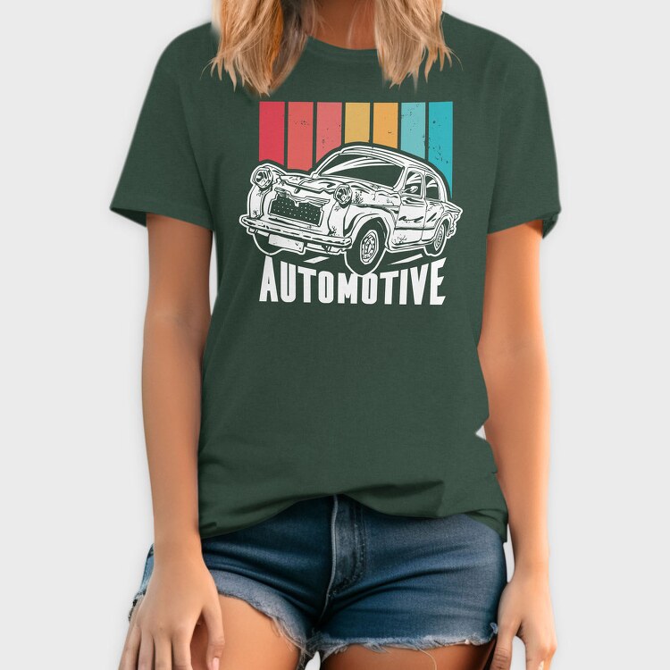 Old Car Retro Sunset, Tricou Barbati (Unisex)