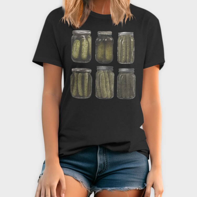 Vintage Pickles Jar Graphic Canned, Tricou Barbati (Unisex)